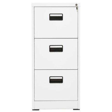 Archiefkast 46x62x102,5 cm staal wit 2