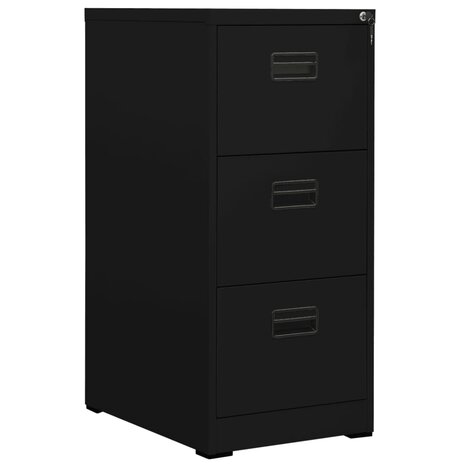 Archiefkast 46x62x102,5 cm staal zwart 1