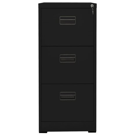 Archiefkast 46x62x102,5 cm staal zwart 2