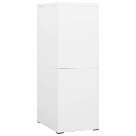 Archiefkast 46x62x133 cm staal wit 4