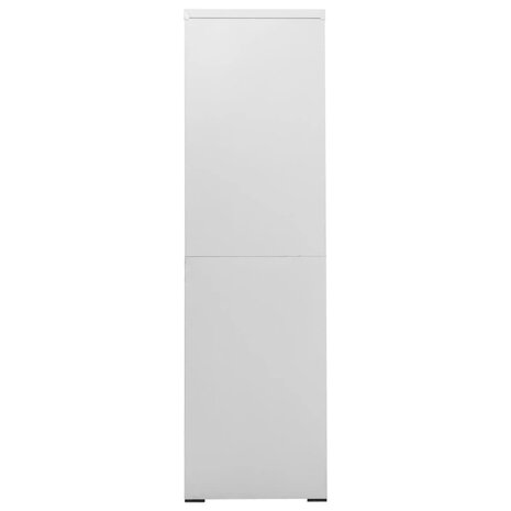 Archiefkast 90x46x164 cm staal lichtgrijs 3