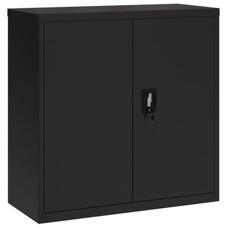 Archiefkast 90x40x90 cm staal zwart 2