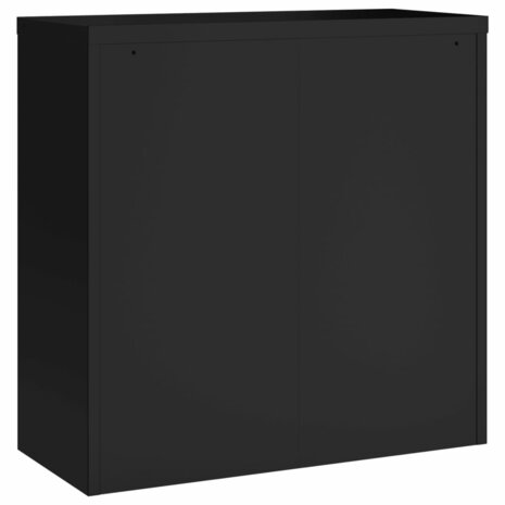 Archiefkast 90x40x90 cm staal zwart 6