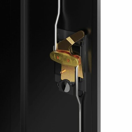 Archiefkast 90x40x90 cm staal zwart 8