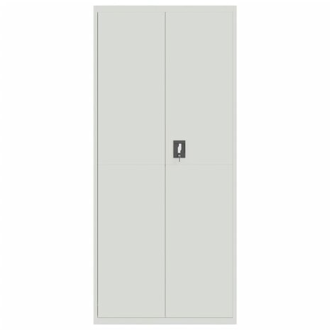 Archiefkast 90x40x200 cm staal lichtgrijs 3