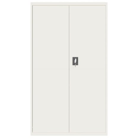 Archiefkast 105x40x180 cm staal wit 3