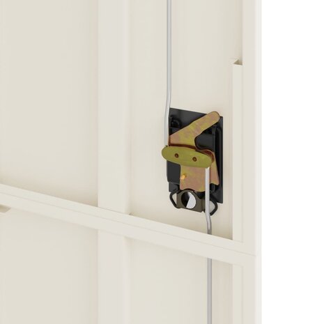 Archiefkast 105x40x180 cm staal wit 8