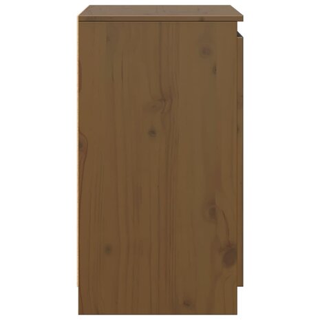 Bijzetkast 60x36x65 cm massief grenenhout honingbruin 7