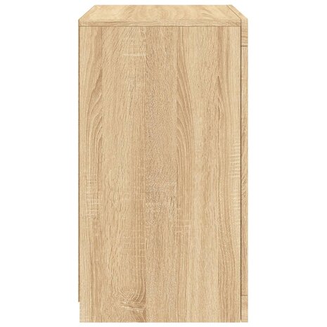 Bijzetkastjes met LED 2 st bewerkt hout sonoma eikenkleurig 9