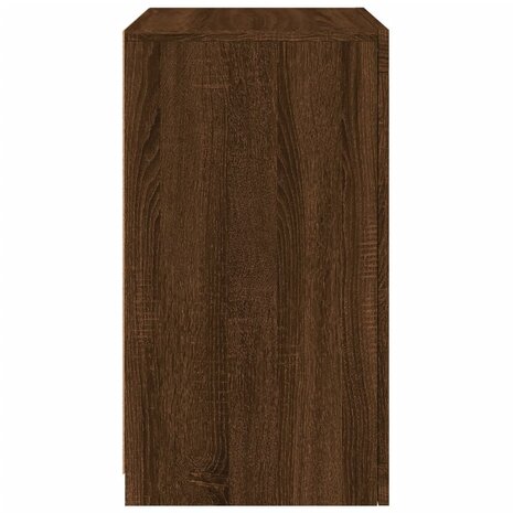 Bijzetkastjes met LED 2 st bewerkt hout bruin eikenkleur 9