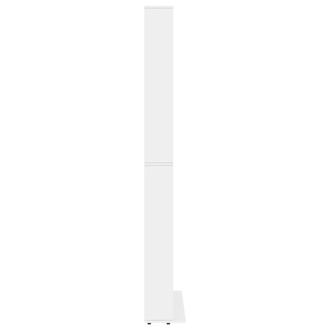 Cd-kast 102x16x177,5 cm bewerkt hout wit 5