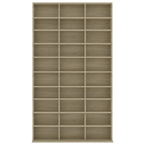 Cd-kast 102x16x177,5 cm bewerkt hout sonoma eikenkleurig 4