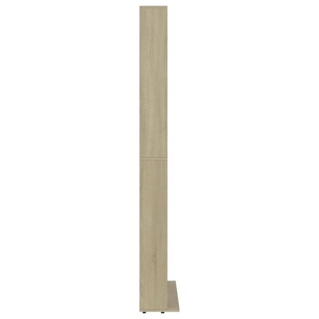 Cd-kast 102x16x177,5 cm bewerkt hout sonoma eikenkleurig 5
