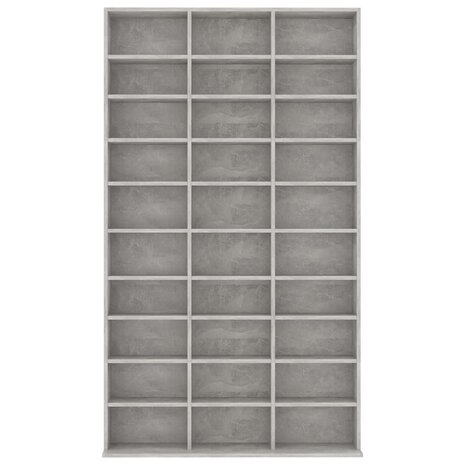 Cd-kast 102x16x177,5 cm bewerkt hout betongrijs 4