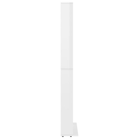 Cd-kast 102x16x177,5 cm bewerkt hout hoogglans wit 5