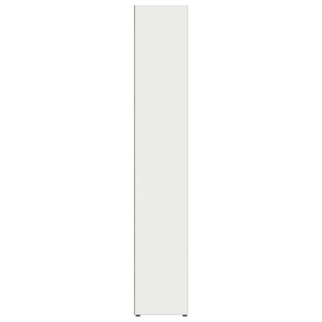 Cd-kasten 2 st 21x16x93,5 bewerkt hout wit 6