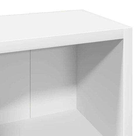 Cd-kasten 2 st 21x16x93,5 bewerkt hout wit 8