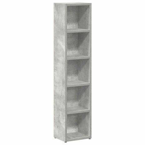 Cd-kasten 2 st 21x16x93,5 spaanplaat betongrijs 4