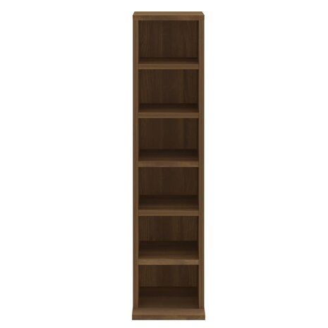 Cd-kast 21x20x88 cm bewerkt hout bruin eikenkleur 5