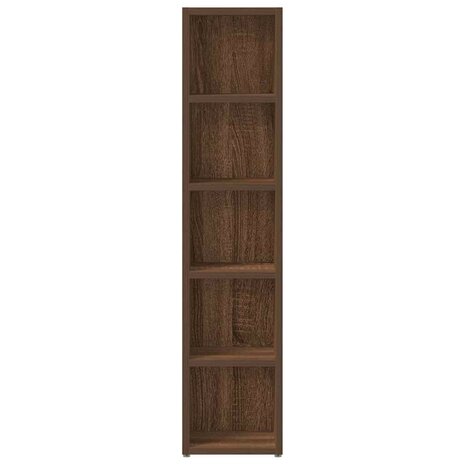 CD-kasten 2 st 21x16x93,5 bewerkt hout bruin eikenkleur 5