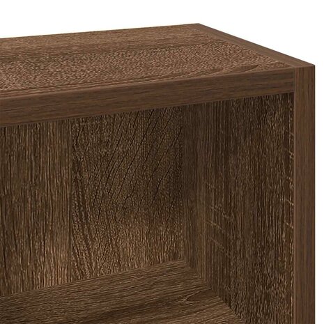 CD-kasten 2 st 21x16x93,5 bewerkt hout bruin eikenkleur 8