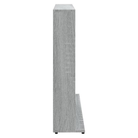 Cd-kast 102x23x89,5 cm bewerkt hout grijs sonoma eikenkleurig 5
