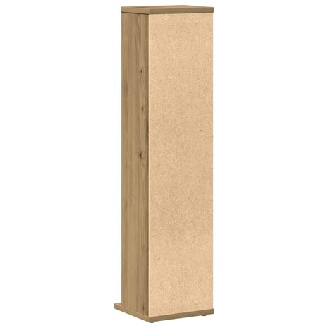 Cd-kast 21x20x88 cm bewerkt hout artisanaal eikenkleurig 6