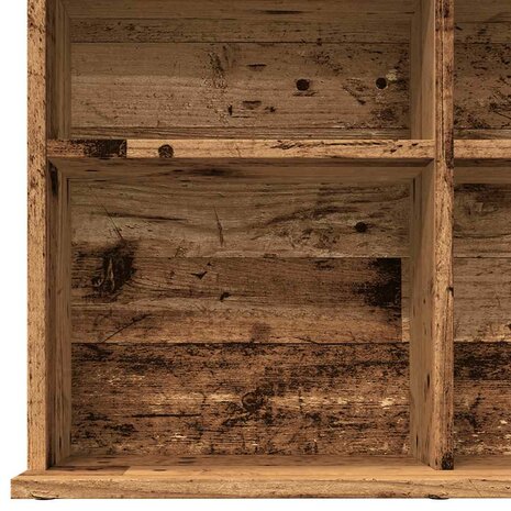 Cd-kast 100x23x89,5 cm bewerkt hout oud houtkleurig 7