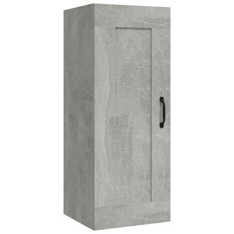 Hangkast 35x34x90 cm bewerkt hout betongrijs 2