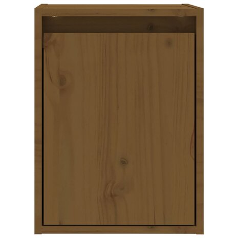 Wandkast 30x30x40 cm massief grenenhout honingbruin 5