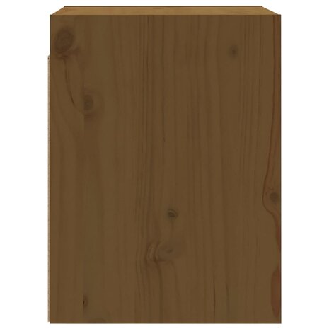 Wandkast 30x30x40 cm massief grenenhout honingbruin 6