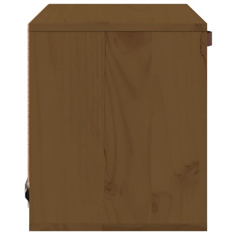 Wandkast 40x30x35 cm massief grenenhout honingbruin 4
