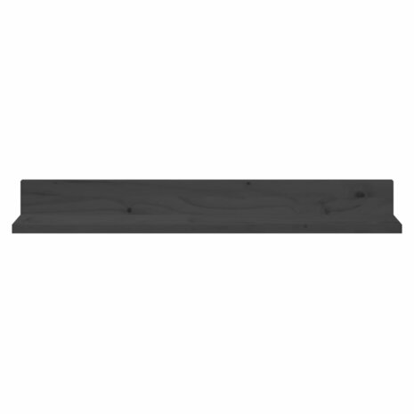 Wandkasten 2 st 80x11x9 cm massief grenenhout grijs 3