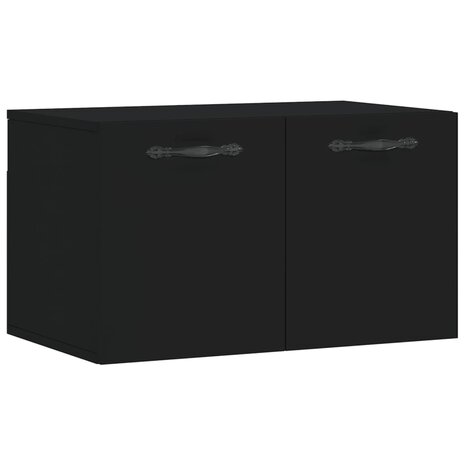 Wandkast 60x36,5x35 cm bewerkt hout zwart 2