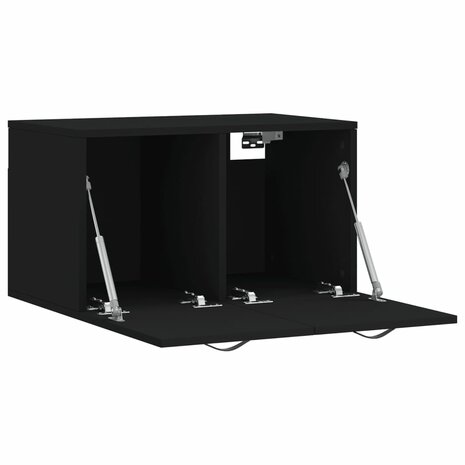 Wandkast 60x36,5x35 cm bewerkt hout zwart 6
