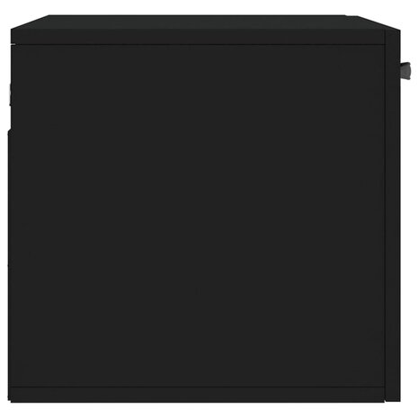 Wandkast 60x36,5x35 cm bewerkt hout zwart 7