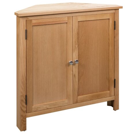 Hoekkast 80x33,5x78 cm massief eikenhout 1