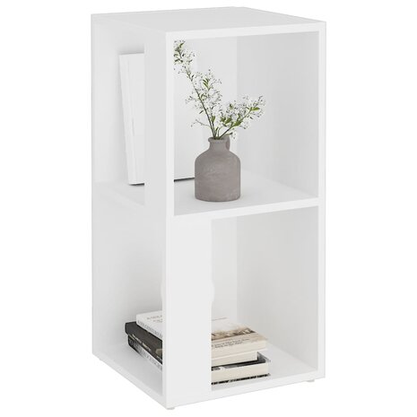 Hoekkast 33x33x67 cm bewerkt hout wit 4