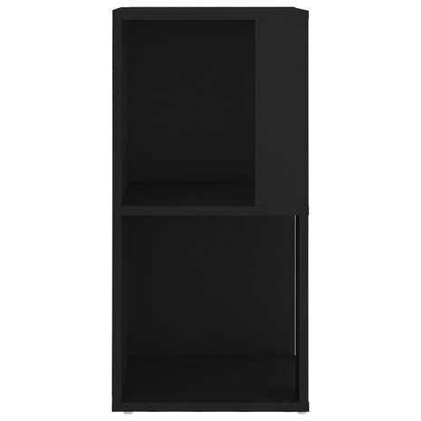 Hoekkast 33x33x67 cm bewerkt hout zwart 6