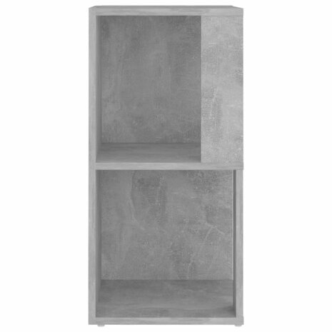 Hoekkast 33x33x67 cm bewerkt hout betongrijs 6