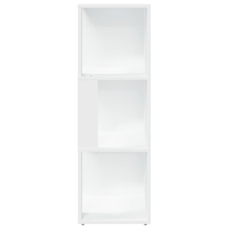 Hoekkast 33x33x100 cm bewerkt hout wit 5