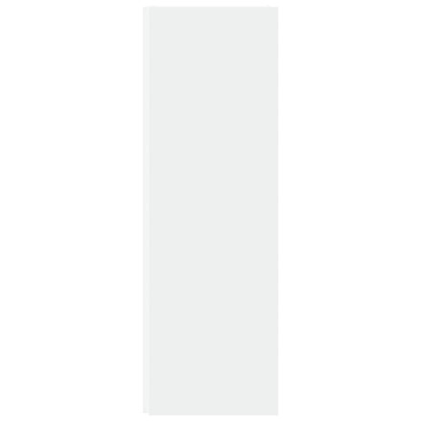 Hoekkast 33x33x100 cm bewerkt hout wit 6