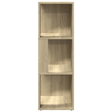 Hoekkast 33x33x100 cm bewerkt hout sonoma eikenkleurig 5