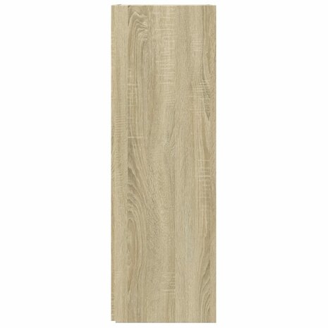 Hoekkast 33x33x100 cm bewerkt hout sonoma eikenkleurig 6