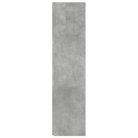 Hoekkast 33x33x132 cm bewerkt hout betongrijs 6