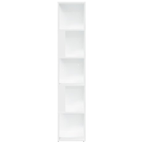 Hoekkast 33x33x164,5 cm bewerkt hout wit 5