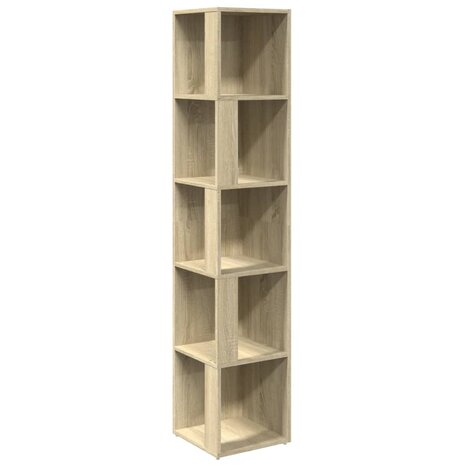 Hoekkast 33x33x164,5 cm bewerkt hout sonoma eikenkleurig 2
