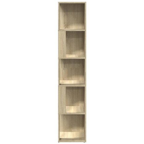 Hoekkast 33x33x164,5 cm bewerkt hout sonoma eikenkleurig 5