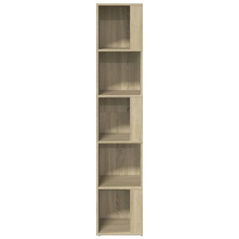 Hoekkast 33x33x164,5 cm bewerkt hout sonoma eikenkleurig 6