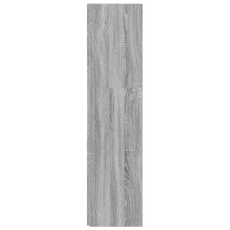Hoekkast 33x33x132 cm bewerkt hout grijs sonoma eikenkleurig 4